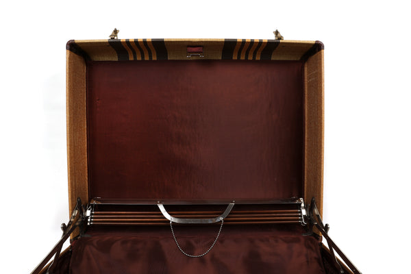 Vintage Striped Suitcase by Hartmann Luggage