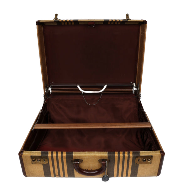 Vintage Striped Suitcase by Hartmann Luggage