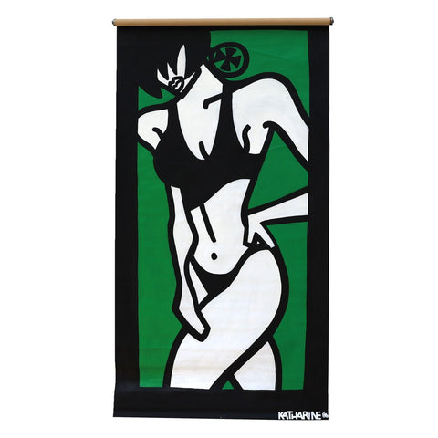 1980's Pop Art Window Shade Roller for Window or Walls