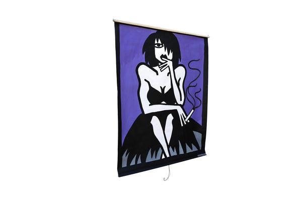 1980's Pop Art Window Shade Roller for Window or Walls