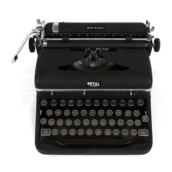 Refreshed Royal Quiet DeLuxe Typewriter in Excellent Working Order