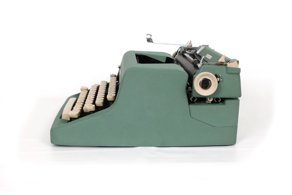 Refreshed Royal Quiet DeLuxe Typewriter - Turquoise Green