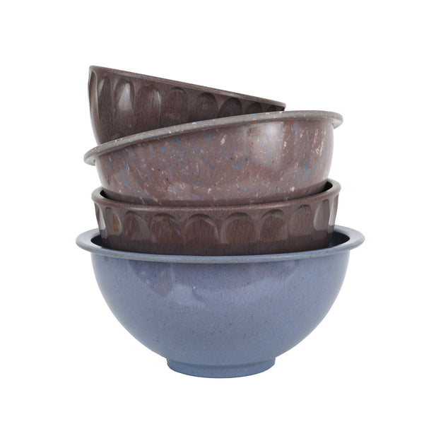 Set of 4 Confetti Mixing Bowls by Texasware and Boonton