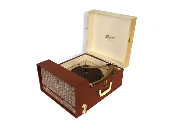 Working 1958 Zenith Portable Record Player - Sounds Great!