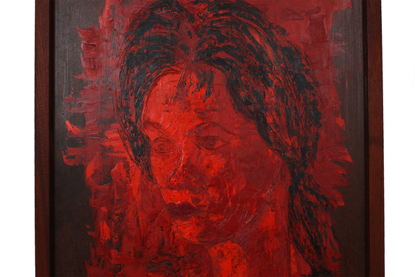 Expressionism Portrait Painting of a Woman by R.S. Einstein