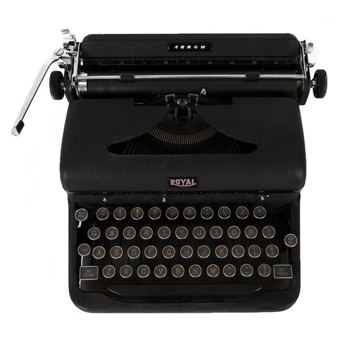 Refreshed Royal Arrow Typewriter - Portable - Manual - New Ribbon Installed - Excellent Working Condition