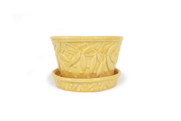 Set of 5 Vintage McCoy Planters in Yellow