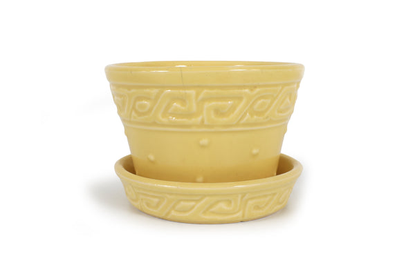 Set of 5 Vintage McCoy Planters in Yellow