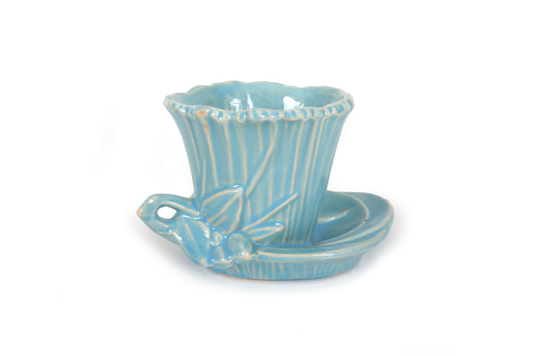 Set of 5 Vintage McCoy Planters in Blue