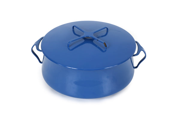 Set of 3 Jens Quistgaard Dansk Kobenstyle Enamel Dutch Ovens and Stock Pot