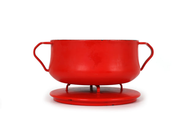 Set of 3 Jens Quistgaard Dansk Kobenstyle Enamel Dutch Ovens and Stock Pot