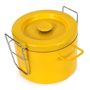 Michael Lax for Copco Yellow Enameled Fryer - Dutch Oven - Steamer Pot