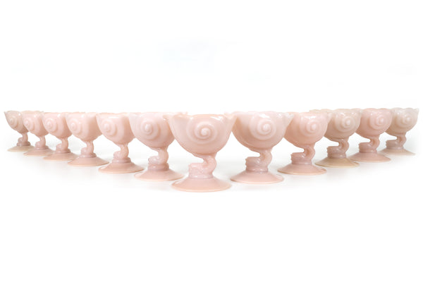 Set of 12 Cambridge Crown Tuscan Nautical Seafood Cocktail Glasses – RARE Find