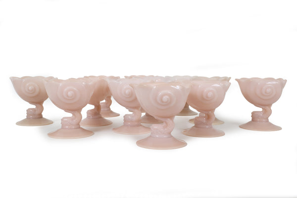 Set of 12 Cambridge Crown Tuscan Nautical Seafood Cocktail Glasses – RARE Find