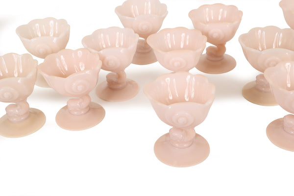 Set of 12 Cambridge Crown Tuscan Nautical Seafood Cocktail Glasses – RARE Find
