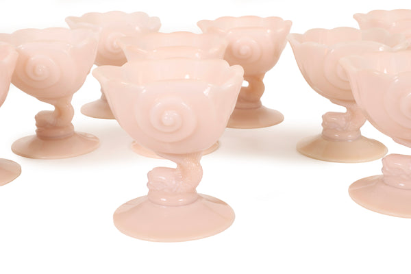 Set of 12 Cambridge Crown Tuscan Nautical Seafood Cocktail Glasses – RARE Find