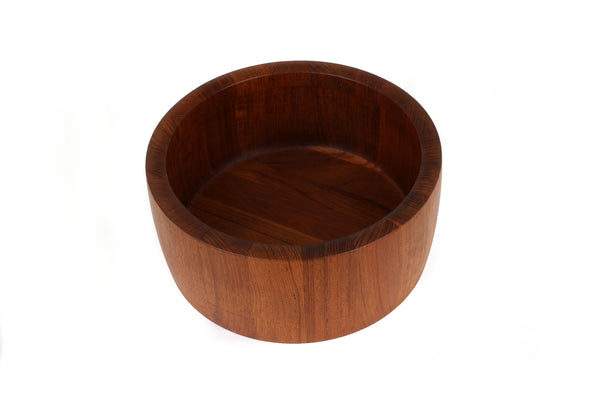Richard Nissen Danish Modern Staved Teak Salad Bowl with Servers