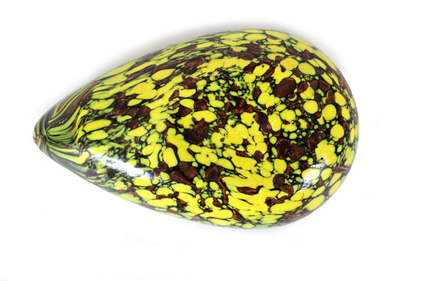 Mid Century Modern Glass Ashtray or Catchall in a Teardrop Shape