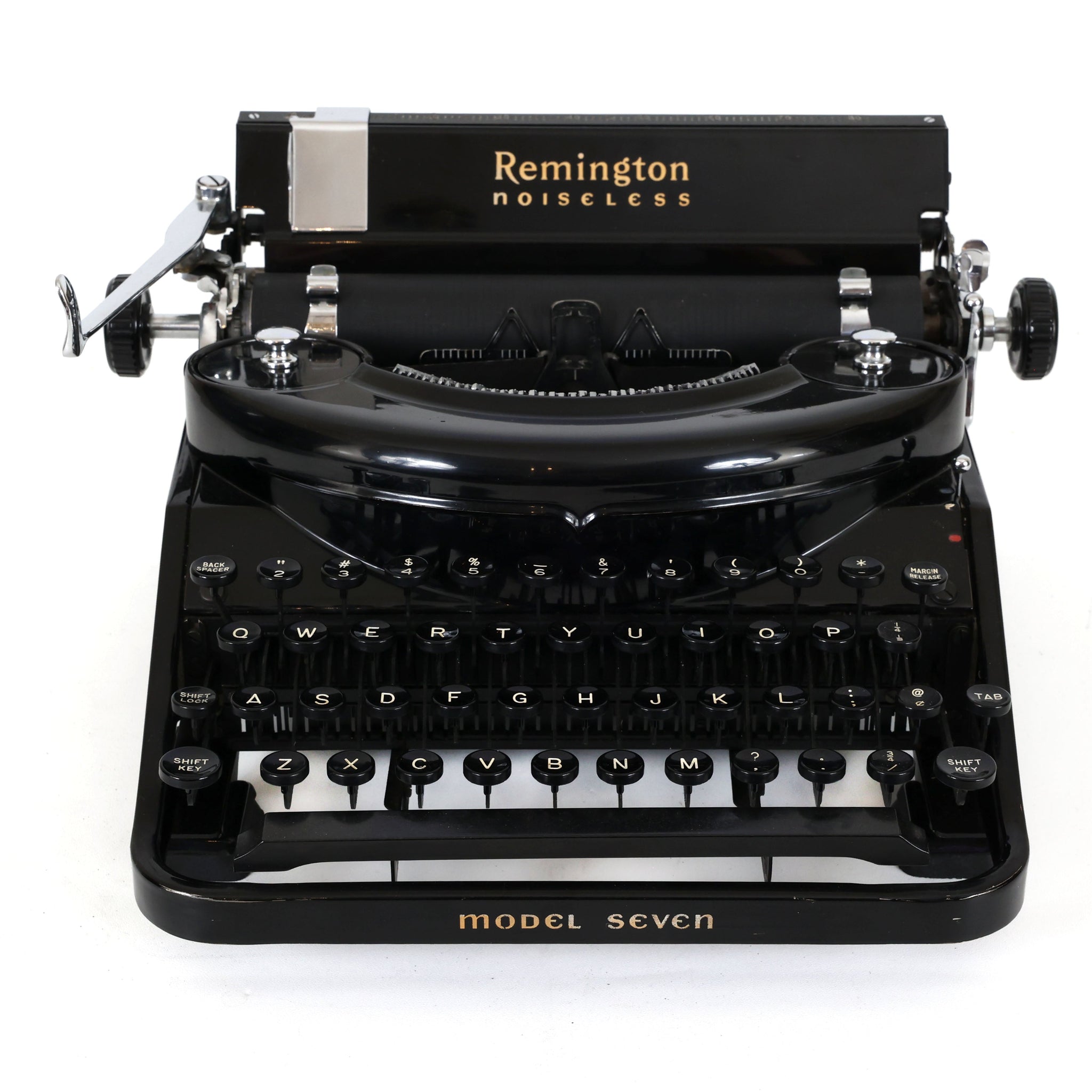Refreshed Remington Noiseless Model 7 Typewriter - Desktop Model