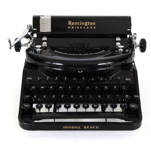 Refreshed Remington Noiseless Model 7 Typewriter - Desktop Model