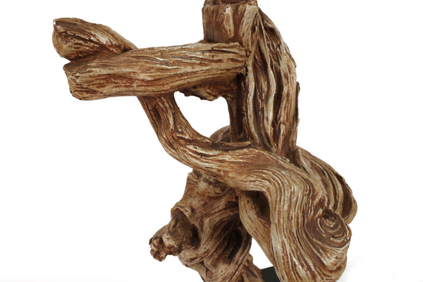 Pair of Mid Century Plaster Driftwood Table Lamps - Rewired