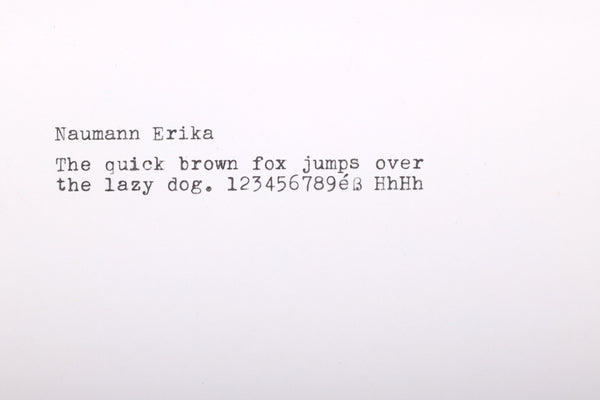 Refreshed Erika Model 5 Tab 1930's Typewriter by Seidel & Naumann, Dresden Germany