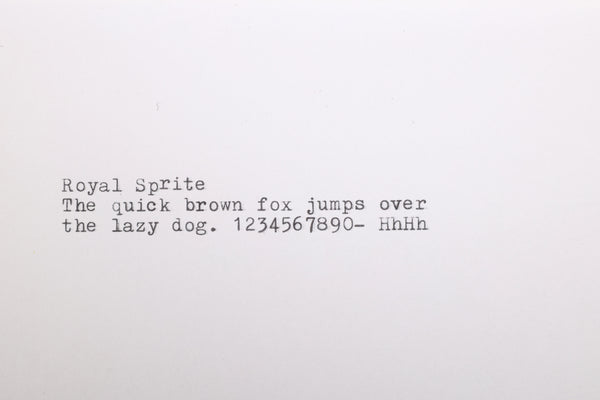 Refreshed Royal Sprite Portable Manual Typewriter in Blue