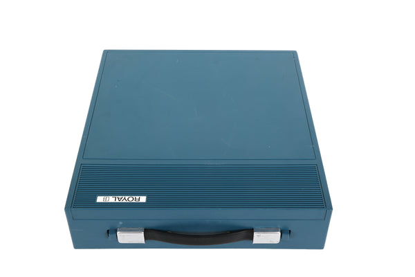 Refreshed Royal Sprite Portable Manual Typewriter in Blue