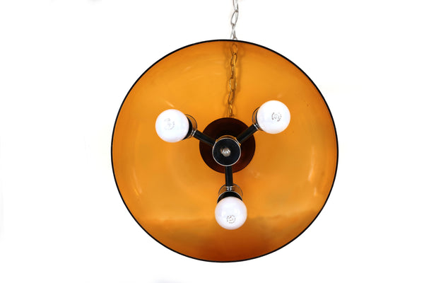 Mid Century Modern Dome Hanging Swag Light for Ceiling - Rewired