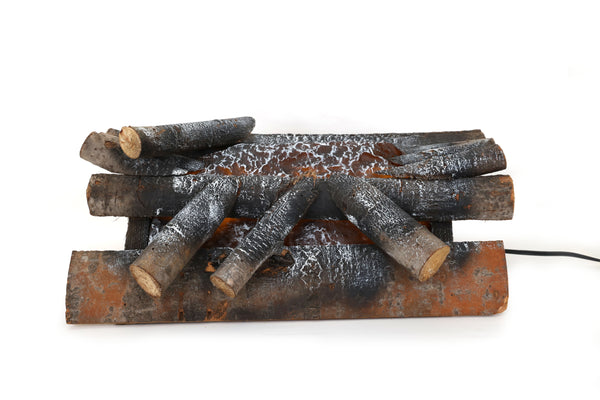 Fabulous Fake Fire - Vintage Fireplace Logs - Electric - Real Wood - Faux Fire