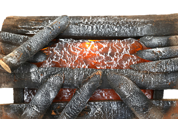 Fabulous Fake Fire - Vintage Fireplace Logs - Electric - Real Wood - Faux Fire