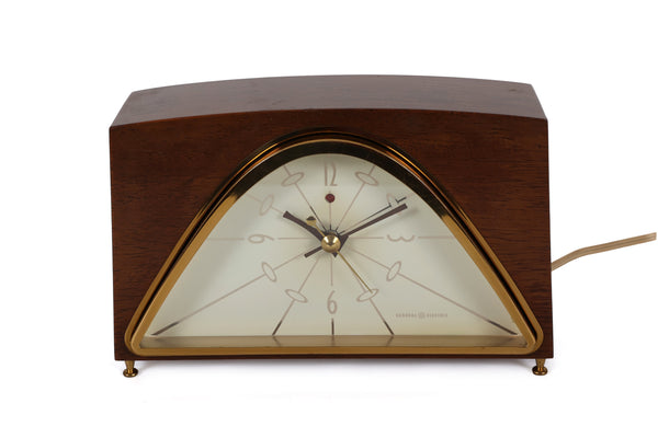 Working Vintage Mid-Century General Electric Mantel Clock – Atomic Style