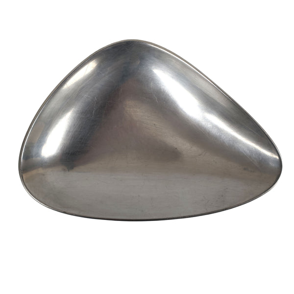 Danish Modern Pewter Candle Holders and Dish Set – Arne Erkers, for Just Andersen - Set of 3