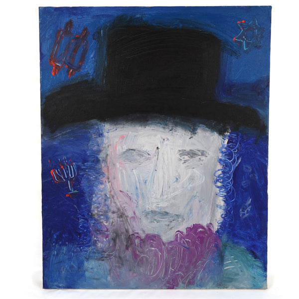 Original Artwork "Zayde Dreams of Hanukkah" by Renowned Artist Virginia Cohn Parkum