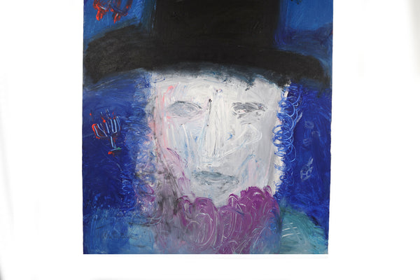 Original Artwork "Zayde Dreams of Hanukkah" by Renowned Artist Virginia Cohn Parkum