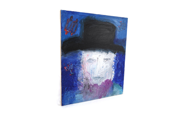 Original Artwork "Zayde Dreams of Hanukkah" by Renowned Artist Virginia Cohn Parkum