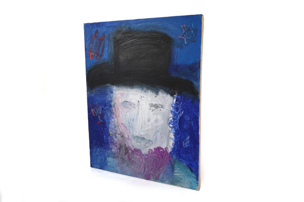 Original Artwork "Zayde Dreams of Hanukkah" by Renowned Artist Virginia Cohn Parkum