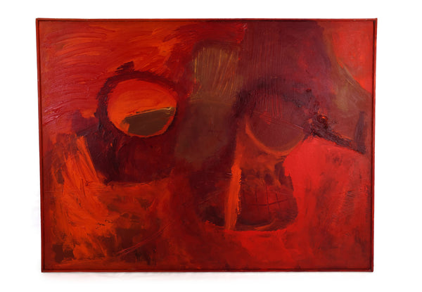Original "Mars Rising" Painting by Artist Virginia Cohn Parkum