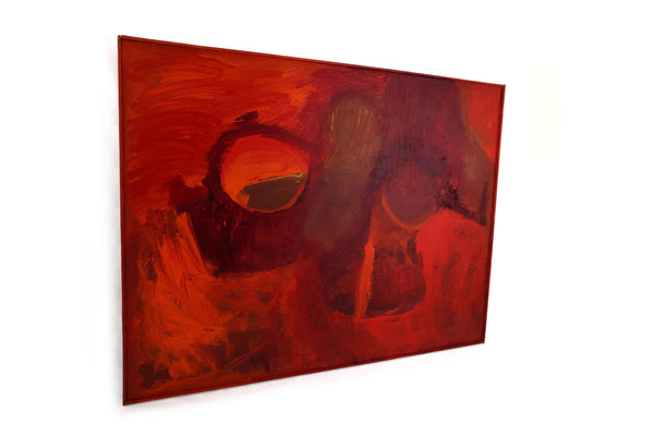 Original "Mars Rising" Painting by Artist Virginia Cohn Parkum