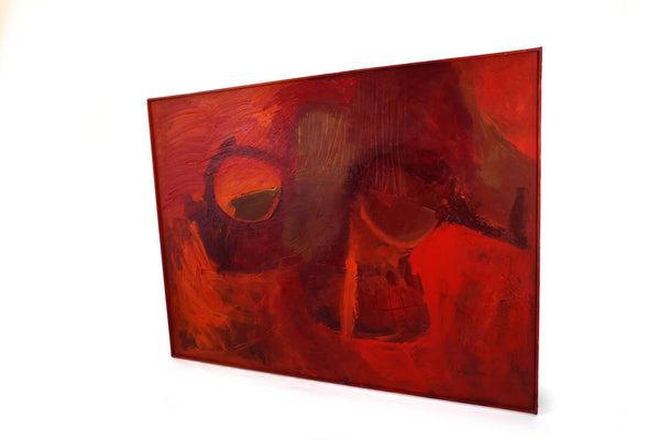 Original "Mars Rising" Painting by Artist Virginia Cohn Parkum