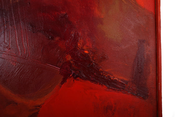 Original "Mars Rising" Painting by Artist Virginia Cohn Parkum