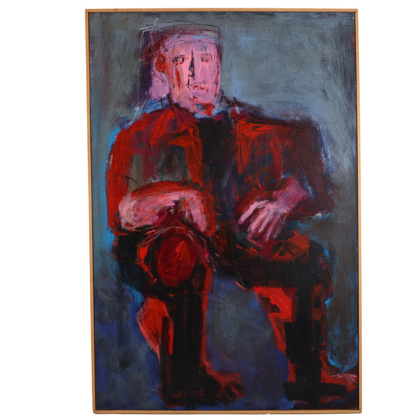 Figurative Expressionism "Night Shades" Original Painting by the Reverend Dr. Virginia Cohn Parkum