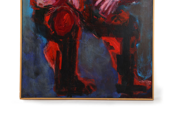 Figurative Expressionism "Night Shades" Original Painting by the Reverend Dr. Virginia Cohn Parkum