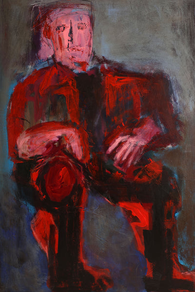 Figurative Expressionism "Night Shades" Original Painting by the Reverend Dr. Virginia Cohn Parkum