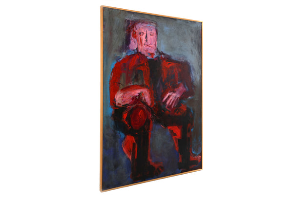 Figurative Expressionism "Night Shades" Original Painting by the Reverend Dr. Virginia Cohn Parkum