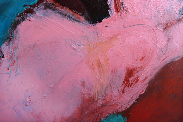 Figurative Expressionism "Whose Blues" Original Painting by the Reverend Dr. Virginia Cohn Parkum