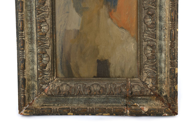 Alex Minewski Oil Painting – Portrait on Board, Grande Chaumiere, Pennsylvania Academy of Fine Art