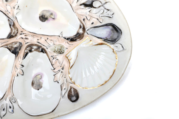Antique Union Porcelain Works Marine Themed Oyster Plate