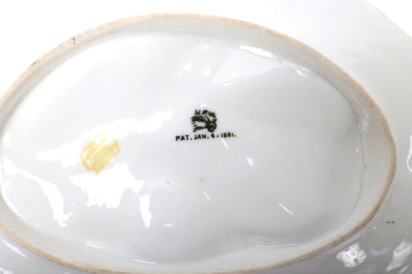 Antique Union Porcelain Works Marine Themed Oyster Plate