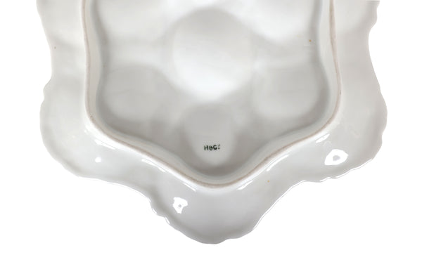 Haviland Hand Painted Marine Themed Oyster Plate Limoges